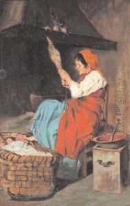 Interno Rustico by Giuseppe Costantini