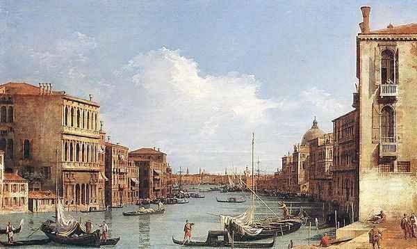 The Grand Canal from Campo San Vio towards the Bacino - view 1