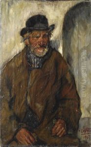 Vecchio Con Bombetta by Giovanni Costetti