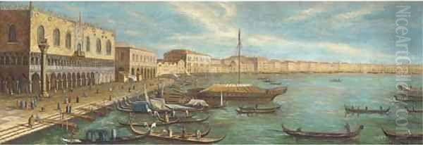 Vessels in front of the Doges palace, Venice - view 1