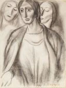 Tre Donne by Giovanni Costetti