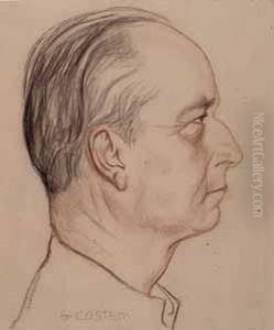 Profilo Maschile by Giovanni Costetti