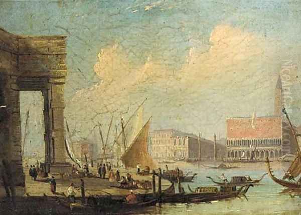 The entrance to the Grand Canal from the Customs House, Venice - view 1