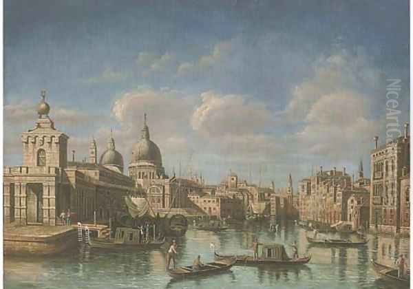 The Grand Canal, Venice, looking west to Sante Maria della Salute - view 1