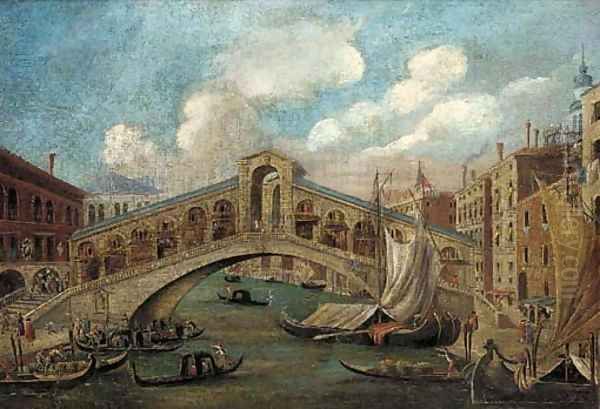 The Rialto Bridge; and The Doge's Palace, Venice - view 1