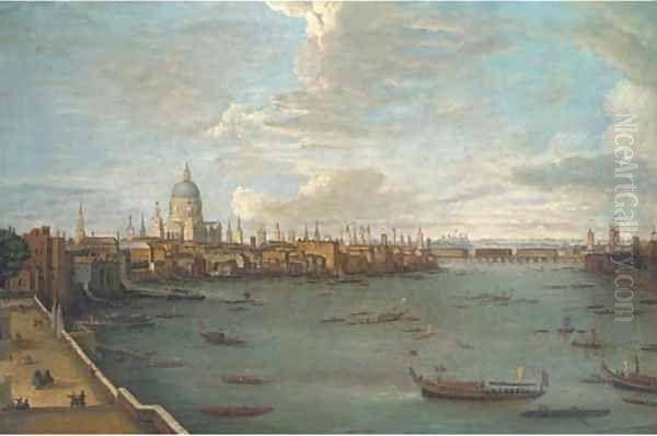 Vessels on the Thames - view 1