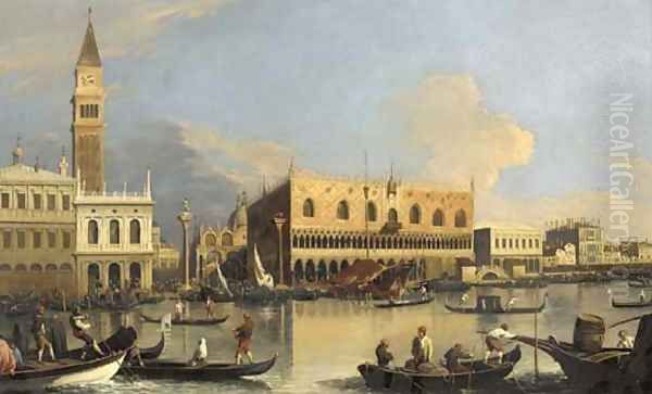 The Molo, the Doge's Palace and the Piazzetta, Venice, from the Bacino - view 1