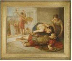 The Death Of Eucles by Frederick George Cotman