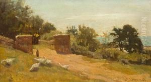 Geese In A Coastal Landscape