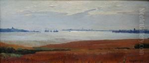 Estuary View, Possibly Near Erwarton by Frederick George Cotman