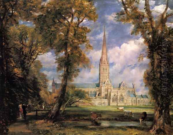 Salisbury Cathedral from the Bishop's Grounds c. 1825 by John Constable