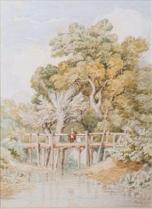 Figures On Abridge by John Joseph Cotman