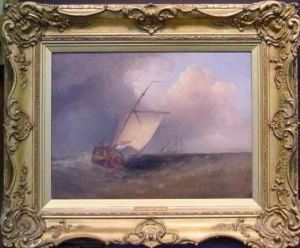 Fishing Boats Under Storm Clouds