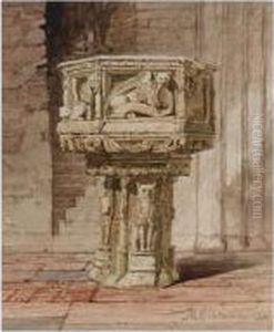 Church Fonts by Miles Edmund Cotman