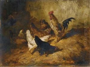 Coqs Et Poules by Eugene Cottin