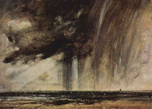 Seascape Study with Rain Cloud - view 1