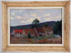 Ferme Dans Un Paysage by Marcel Couchaux
