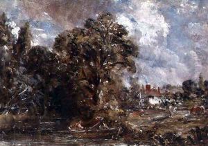 A Farmhouse near the water's edge