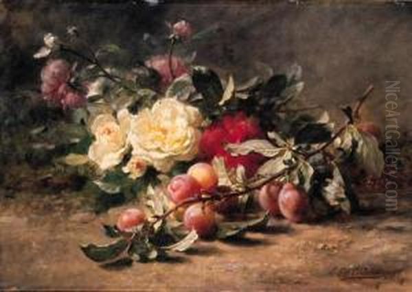 Peonies And Plums - view 1