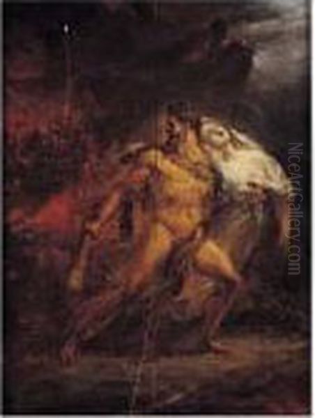 Hercule Ramenant Alceste Des Enfers Pour La Rendre A Admete - view 1