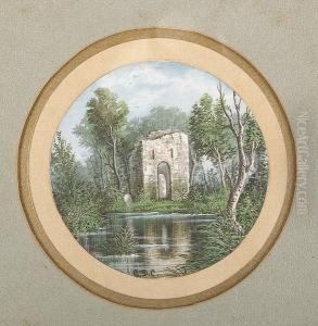 The Old Church Tower In Jamestown, Va. by George David Coulon
