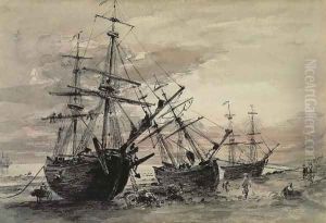 Coal Brigs on Brighton Beach, c.1824