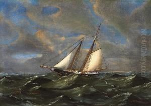 A Ship In Rough Seas by William Coulter