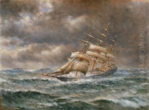 Ship In Stormy Seas