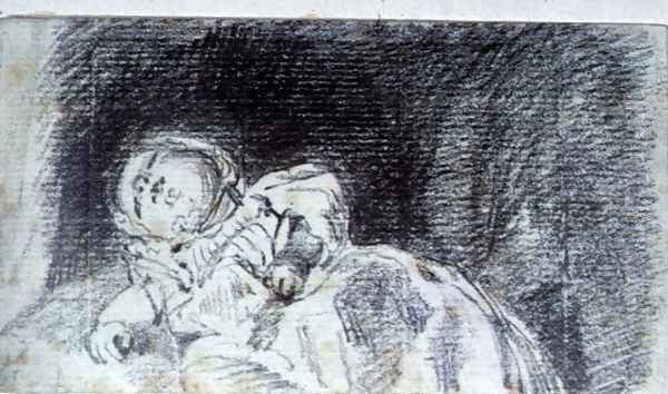 A baby (possibly Maria Louisa Constable) 1819 - view 1