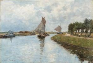 Path Along The River by Maurice Francois A. Courant