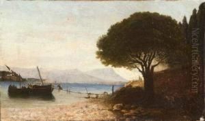 Pecheurs En Bord De Cote. by Vincent Courdouan