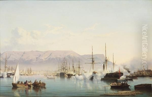 Arrival Into The Bay Of Toulon - view 1