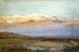Paysage De La Cordillere Des Andes by Ernest Courtois De Bonnencontre