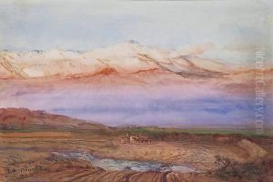 Vue De La Cordiliere Des Andes by Ernest Courtois De Bonnencontre