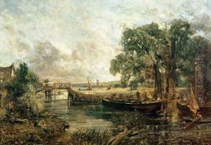 Sketch for 'View on the Stour, near Dedham' 1821-22
