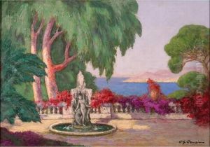 Terrasse A Menton by Charles Cousin