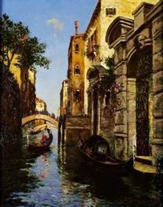 Canal A Venise by Charles Cousin