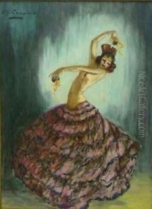 Danseuse De Flamenco by Charles Cousin