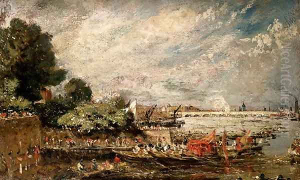 Waterloo Bridge from above Whitehall Stairs, c.1819 - view 1