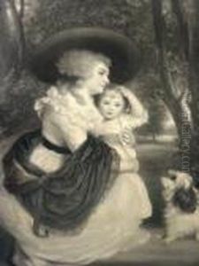 Mother And Child by Samuel Cousins