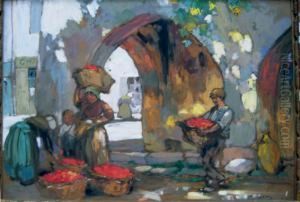 Marche A Villeneuve-les-avignon by Armand Coussens