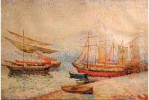 "bateaux Au Port" by Lucie Cousturier
