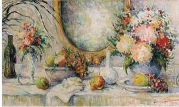 Fleurs Et Fruits Sur La Nappe Blanche 1903 Ou 1905 - view 1