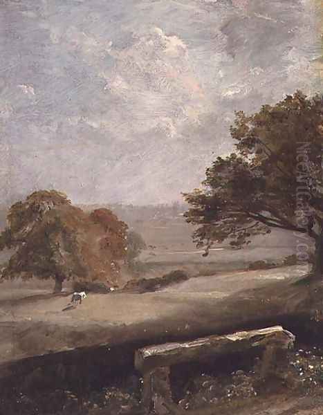 A Park Glade View of Dedham Church - view 1