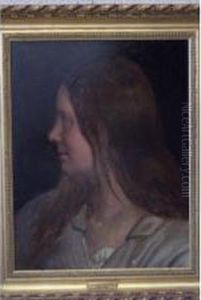 Portrait De Jeune Femme by Thomas Couture