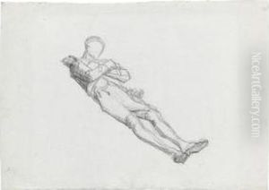 Recto: Study Of A Dead Soldier Verso: The Lower Half Of A Study Of A Male Nude Recto: Study Of A Dead Soldier Verso: The Lower Half Of A Study Of A Male Nude