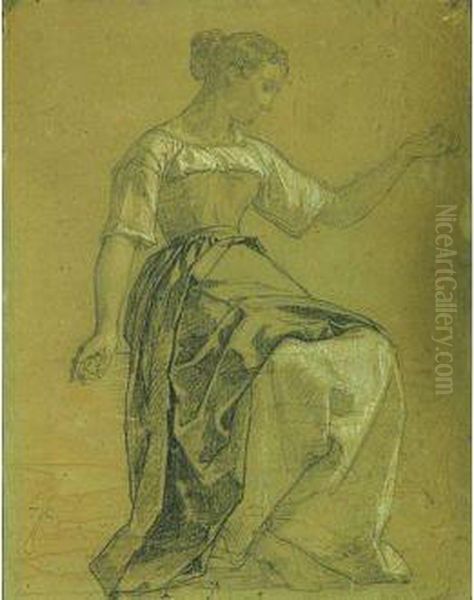 Etude De Femme Assise - view 1