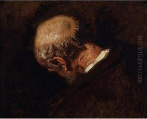 Study For The Marriage Of Harlequin by Thomas Couture