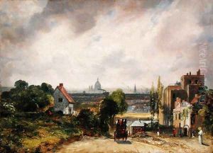 Sir Richard Steele's Cottage, Hampstead, c.1832 by John Constable