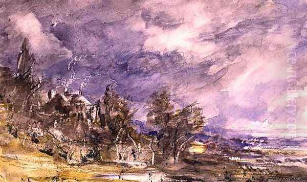 Hampstead Heath from near Well Walk, 1834 - view 1